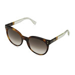 Women's Sunglasses // Tortoise + Brown Gradient