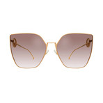 Women's Oversized Cat Eye Sunglasses // Copper + Gray