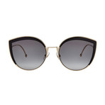 Women's Cat Eye Sunglasses V2 // Gold + Gray