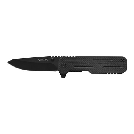 Camillus Choff™ // 6.25" Folding Knife // Black GFN Handle // Titanium Bonded 420