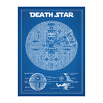 Star Wars Death Star Blue Print (Blue Grid)