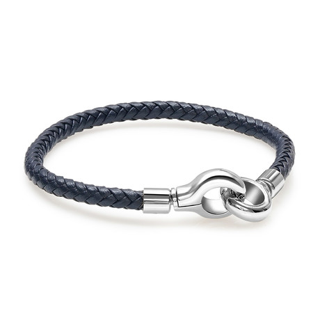 Cuff Clasp Bracelet // Navy Blue (S)
