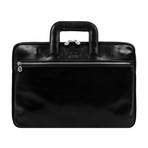 Brave New World // Leather Briefcase (Black)