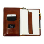 The Diary Of A Nobody // Leather Journal + Refillable Notepad (Light Brown)