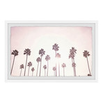The Palm Trees // Framed Painting Print (12"W x 8"H x 1.5"D)
