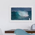 The Barrel Wave // Framed Painting Print (12"W x 8"H x 1.5"D)