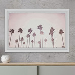 The Palm Trees // Framed Painting Print (12"W x 8"H x 1.5"D)