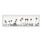 Palm Trees Collection // Framed Painting Print (30"W x 10"H x 1.5"D)