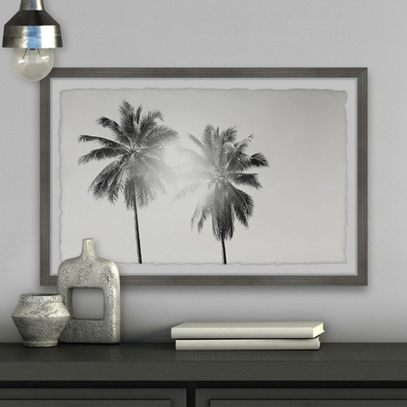 Light From the Palm // Framed Painting Print (12"W x 8"H x 1.5"D)