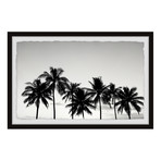Palm Horizon // Framed Painting Print (12"W x 8"H x 1.5"D)