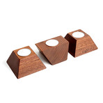 Candle Holders // Set of 3 (Maple Wood)