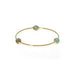 Ippolita 18k Yellow Gold + Turquoise Nova Bracelet