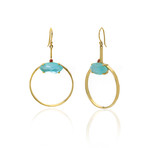 Ippolita 18k Yellow Gold Amazonite Triplet Prisma Marquise Earrings