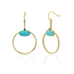 Ippolita 18k Yellow Gold Turquoise Prisma Marquise Earrings