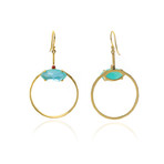 Ippolita 18k Yellow Gold Amazonite Triplet Prisma Marquise Earrings