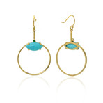 Ippolita 18k Yellow Gold Turquoise Prisma Marquise Earrings