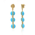 Ippolita 18k Yellow Gold Turquoise Senso Earrings I