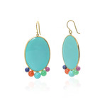 Ippolita 18k Yellow Gold Turquoise Nova Earrings III