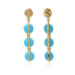 Ippolita 18k Yellow Gold Turquoise Senso Earrings I