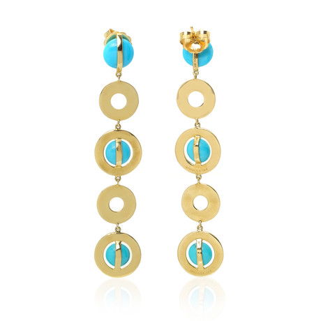 Ippolita 18k Yellow Gold Turquoise Earrings