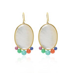 Ippolita 18k Yellow Gold Mother of Pearl Nova Earrings