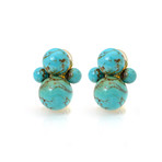 Ippolita 18k Yellow Gold Turquoise Nova Earrings V