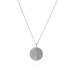 Gurhan Sterling Silver Diamond Single Drop Necklace