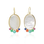 Ippolita 18k Yellow Gold Mother of Pearl Nova Earrings