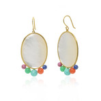 Ippolita 18k Yellow Gold Mother of Pearl Nova Earrings