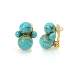 Ippolita 18k Yellow Gold Turquoise Nova Earrings V