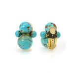 Ippolita 18k Yellow Gold Turquoise Nova Earrings V