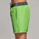 Palm Waistband Swim Short // Peanut Green (S)