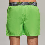 Palm Waistband Swim Short // Peanut Green (S)