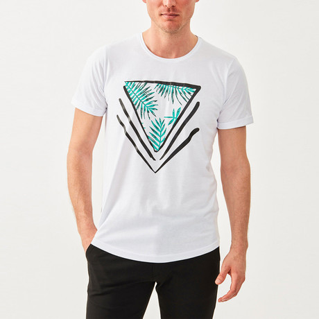 Palm Triangle T-Shirt // White (S)