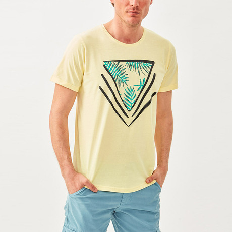 Palm Triangle T-Shirt // Yellow (S)