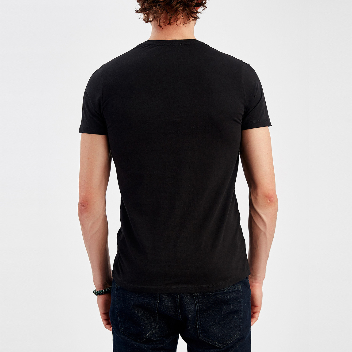 Square Detail T-Shirt // Black (S) - Manche - Touch of Modern