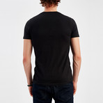 Square Detail T-Shirt // Black (S)