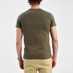 Square Detail T-Shirt // Khaki (2XL)