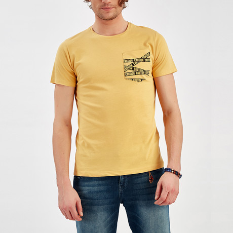 Caution T-Shirt // Mustard (S)