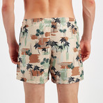 Palm Tree Swim Short // Multicolor (S)