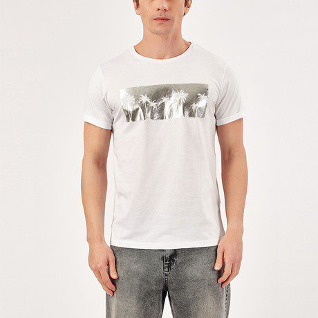 Palm Tree T-Shirt // White (S)