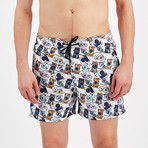 Camera Swim Short // Multicolor (L)