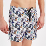 Camera Swim Short // Multicolor (L)