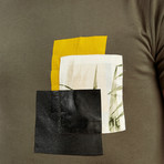 Square Detail T-Shirt // Khaki (2XL)