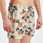 Palm Tree Swim Short // Multicolor (S)