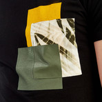Square Detail T-Shirt // Black (S)
