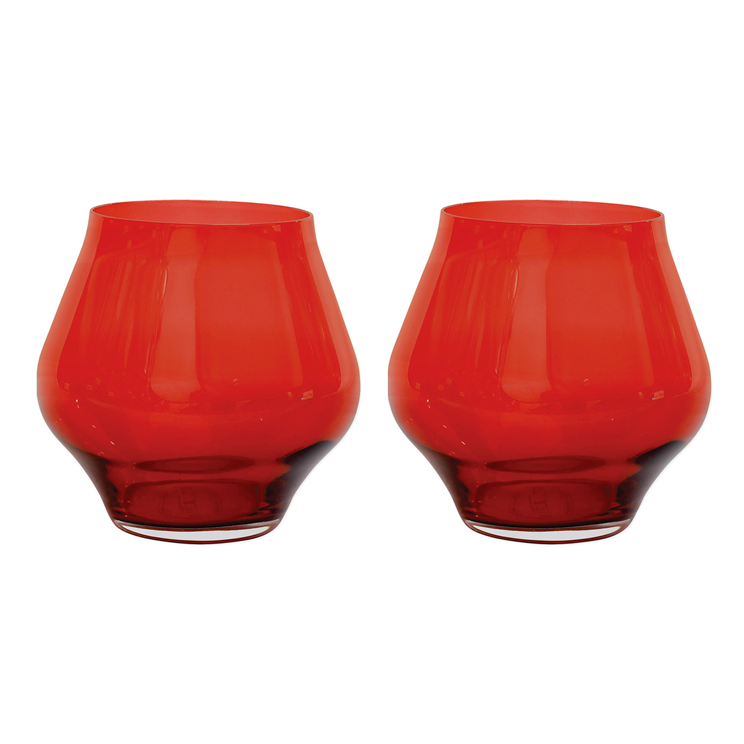 Contessa Stemless Wine Glass // Set of 2 (Clear) Vietri Touch of Modern