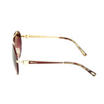 Chopard // Women's Sunglasses // Burgundy + Gold