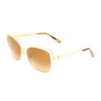 Chopard // Women's Butterfly Sunglasses // Gold