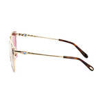 Chopard // Women's Cat Eye Sunglasses // Pink + Gold